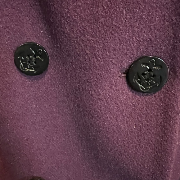 J. G. Hook 22W plum purple wool coat, EUC - Picture 2 of 4
